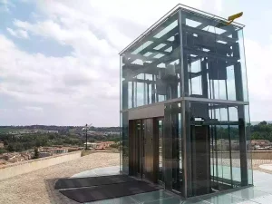 Outdoor glass 360 panoramic view Elevator