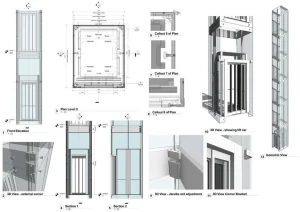 glass round elevator