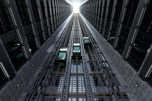 High-rise traction elevator