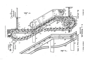 George Wheeler's Elevator, patented August 2, 1892 (U.S. Patent 479,864)