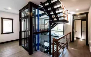 Square Home Glass Elevator