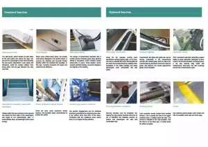 The picture shows the optional functions of BDFUJI outdoor escalator