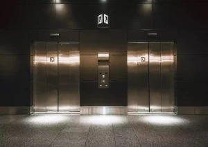 Mall service elevators, used to efficiently transport goods and other heavy objects between floors