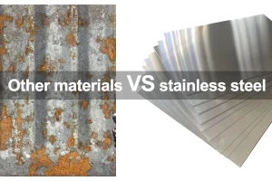 Corrosion resistance comparison of stainless steel and other materials