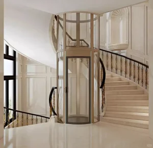 360° circular glass elevator