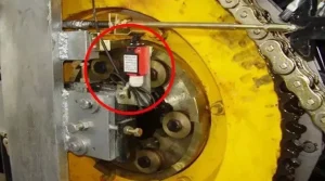 Drive chain break protection device