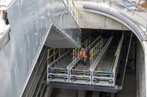 Escalator installation site