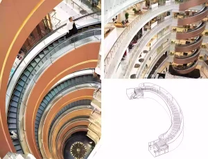 Shanghai Daimaru Department Store rotating escalator