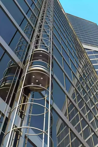 Outdoor circular elevator